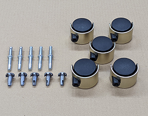 Set of Castors for Desk Chair Swivel